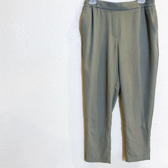 Anthropologie The Essential Pull On Trouser Green S - Picture 2 of 8